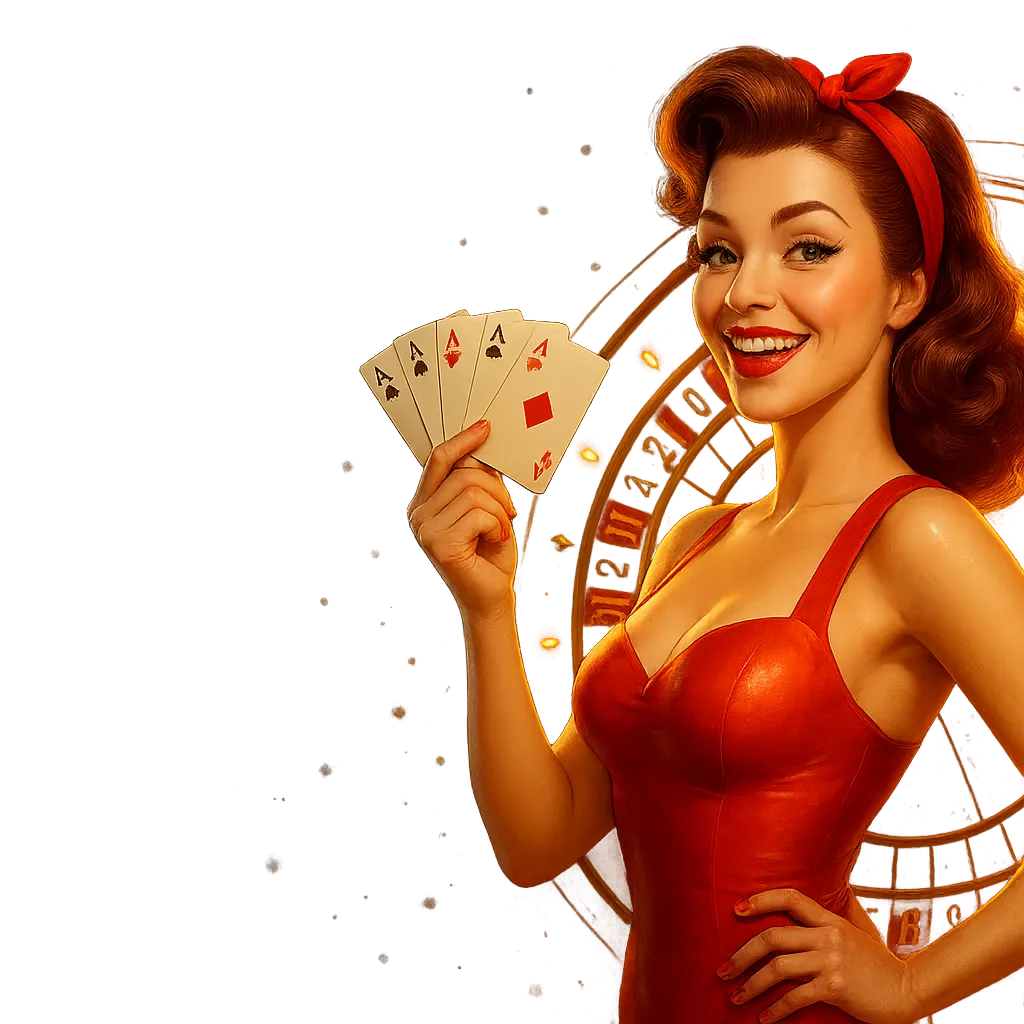 Cinematic 3D hero image for Pin Up Casino with clean left side for text