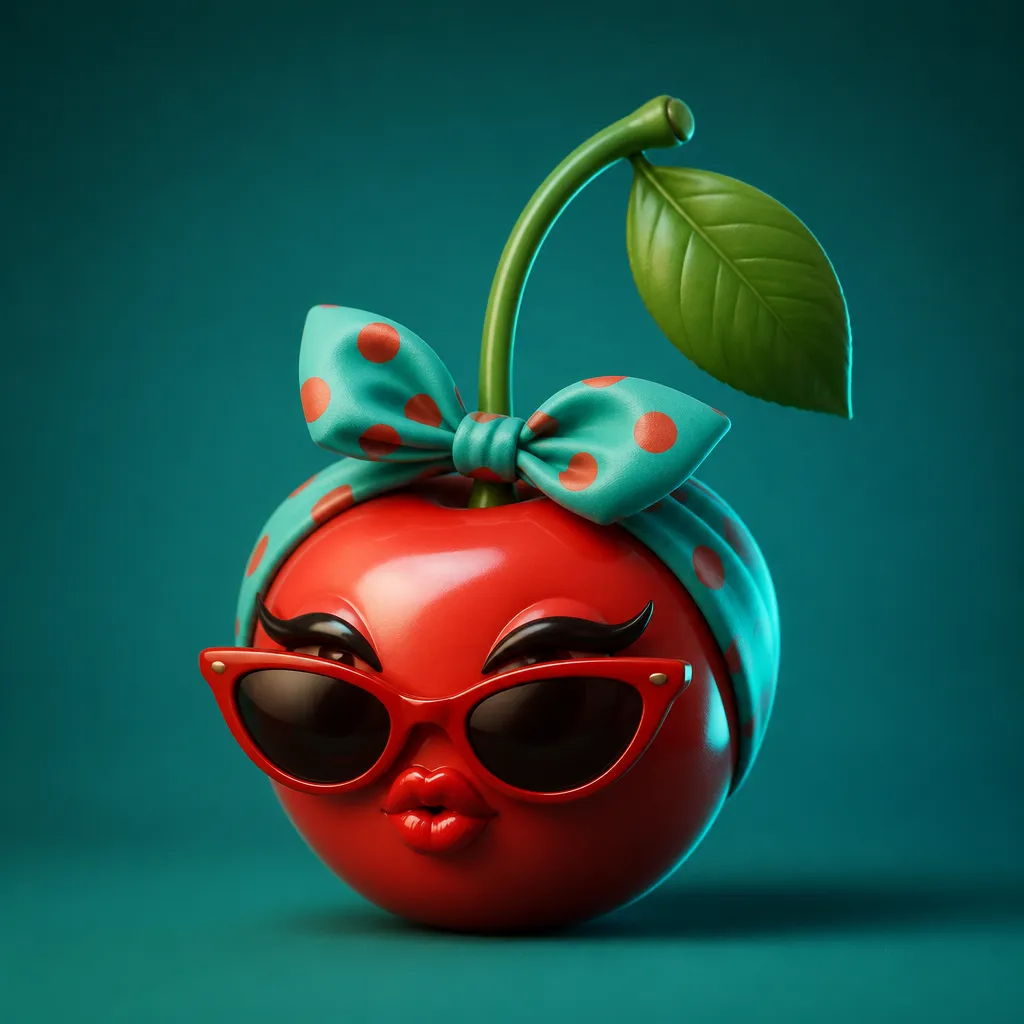 3D mascot figurine with vibrant red and green hues for Pin Up Casino Kazakhstan